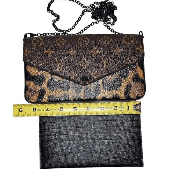 Louis Vuitton Felicie Pochette Monogram Canvas and Wild Animal Print - Picture 14 of 16